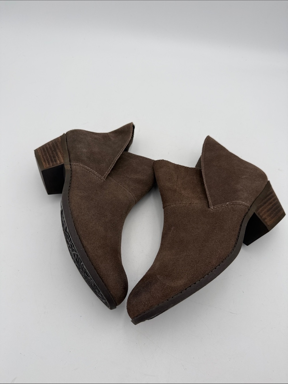 me too Purple Accent Ankle Boots women 7.5M casual festival fall Y2K retro rodeo - Picture 7 of 15